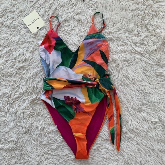 NWT Mara Hoffman Gamela floral one piece swimsuit sz XS - Picture 6 of 9